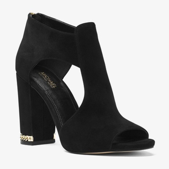 Michael Kors Shoes - BNIB Michael Kors || Sabrina Suede Open-Toe Bootie